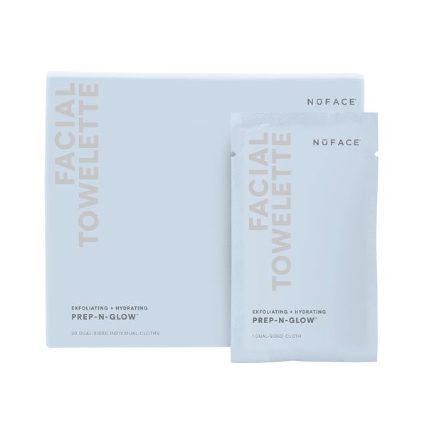 NuFace - Prep n' Glow Exfoliating & Hydrating Facial Wipe